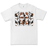 White cowhide brushstrokes Premium Tee - RanaPortraitStore