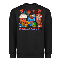 Black It's Game Day Y'all Basketball Coffee Cups Heavyweight Sweatshirt - FaDigitalArtStudio