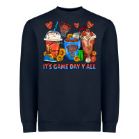 Navy It's Game Day Y'all Basketball Coffee Cups Heavyweight Sweatshirt - FaDigitalArtStudio