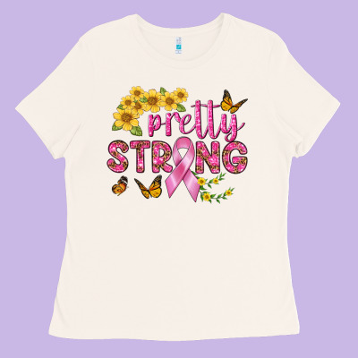Pretty Strong Ladies Tee Designed By Bundleandbundleshop