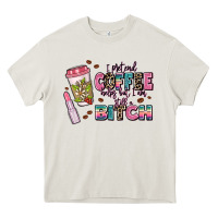 Cream i pretend coffee helps but im still a bitch Heavy Core Tee - MaliasSmallBusiness