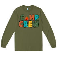 Army Green camp crew Long Sleeve Tee - CowGirlArtShop