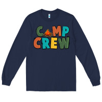 Navy camp crew Long Sleeve Tee - CowGirlArtShop