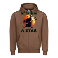 Chestnut witch upon a star Zipper Hoodie - BundleAndBundleShop
