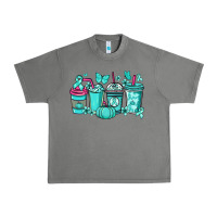 Tornado Ovarian Cancer coffee cups teal ribbon Urban Heavy Tee - NancyCooperArtShop