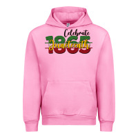 Fuchsia Pink celebrate juneteenth1865 Urban Hoodie - BarkalooDesign