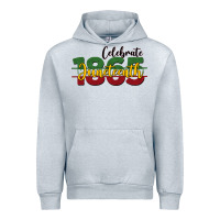 Heather Grey celebrate juneteenth1865 Urban Hoodie - BarkalooDesign