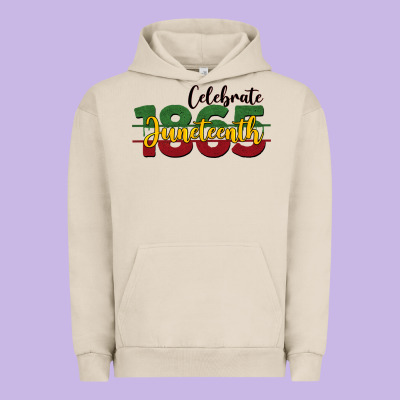 Celebrate Juneteenth1865 Urban Hoodie Designed By Barkaloodesign