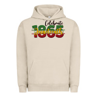 Pigment French Oak celebrate juneteenth1865 Urban Hoodie - BarkalooDesign