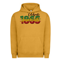 Pigment Peanut Butter celebrate juneteenth1865 Urban Hoodie - BarkalooDesign