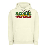 Pigment Pistachio celebrate juneteenth1865 Urban Hoodie - BarkalooDesign