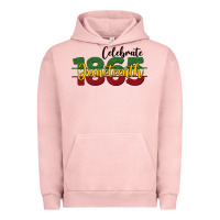 Pigment Salmon celebrate juneteenth1865 Urban Hoodie - BarkalooDesign