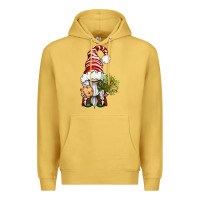 Antique Gold Christmas Gnome With Cookie Premium Hoodie - BundleAndBundleShop