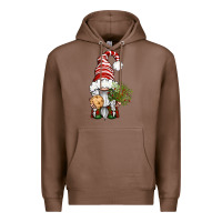 Chestnut Christmas Gnome With Cookie Premium Hoodie - BundleAndBundleShop