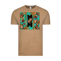 Vintage Coffee American football mom Vintage Tee - Jasminsmagicworld