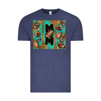 Vintage Denim American football mom Vintage Tee - Jasminsmagicworld