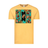 Vintage Mustard American football mom Vintage Tee - Jasminsmagicworld