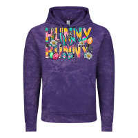 Cloud Purple Hunny Bunny Easter Vintage Hoodie - NancyCooperArtShop