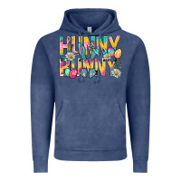 Vintage Denim Hunny Bunny Easter Vintage Hoodie - NancyCooperArtShop