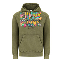 Vintage Olive Hunny Bunny Easter Vintage Hoodie - NancyCooperArtShop