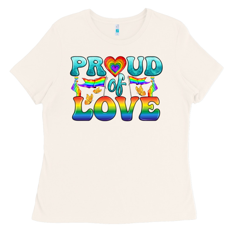 Lgbtq Proud Of Love Ladies Tee by BundleAndBundleShop | Teevron