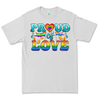 Dove Grey Lgbtq Proud Of Love Premium Tee - BundleAndBundleShop