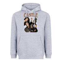 Heather Grey castle Heavyweight Hoodie - tuanDangUi