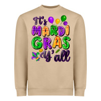 Mushroom It's Mardi Gras y'all Heavyweight Sweatshirt - FaDigitalArtStudio