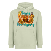 Matcha Happy Thanksgiving Pumpkin Pie Heavyweight Hoodie - LillyAllenDesigns