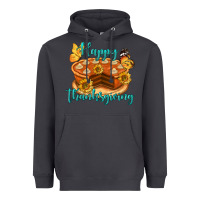 Smoke Happy Thanksgiving Pumpkin Pie Heavyweight Hoodie - LillyAllenDesigns