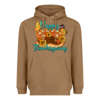 Toasted Coconut Happy Thanksgiving Pumpkin Pie Heavyweight Hoodie - LillyAllenDesigns
