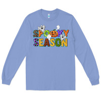 Colony Blue spooky season Long Sleeve Tee - CowGirlArtShop