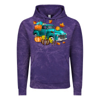 Cloud Purple Fall Farm Truck Vintage Hoodie - texasbilliewilder