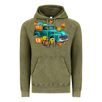 Vintage Olive Fall Farm Truck Vintage Hoodie - texasbilliewilder
