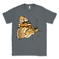 Charcoal Heather Painted Lady Butterfly Classic Tee - LillyAllenDesigns