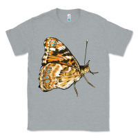 Heather Grey Painted Lady Butterfly Classic Tee - LillyAllenDesigns