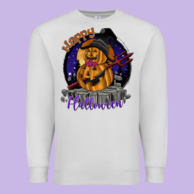 Happy Halloween Premium Sweatshirt Designed By Sublimationcraftshop