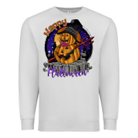 Dove Grey Happy Halloween Premium Sweatshirt - SublimationCraftShop