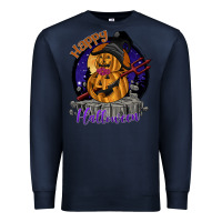 Navy Happy Halloween Premium Sweatshirt - SublimationCraftShop