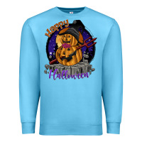 Ocean Blue Happy Halloween Premium Sweatshirt - SublimationCraftShop