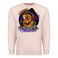 Pale Pink Happy Halloween Premium Sweatshirt - SublimationCraftShop