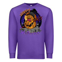Purple Happy Halloween Premium Sweatshirt - SublimationCraftShop