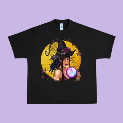 Black Witch Urban Heavy Tee Designed By Texasbilliewilder