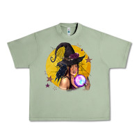 Oil Green Black Witch Urban Heavy Tee - texasbilliewilder