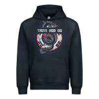 Navy Tang Soo Do Hoodie Martial Arts Gift Dragon Korean Urban Hoodie - tuanDangUi