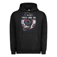 Pigment Black Tang Soo Do Hoodie Martial Arts Gift Dragon Korean Urban Hoodie - tuanDangUi