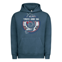 Pigment Midnight Navy Tang Soo Do Hoodie Martial Arts Gift Dragon Korean Urban Hoodie - tuanDangUi