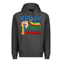 Charcoal Heather Human Rights Are Not Optional Premium Hoodie - BundleAndBundleShop