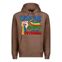 Chestnut Human Rights Are Not Optional Premium Hoodie - BundleAndBundleShop