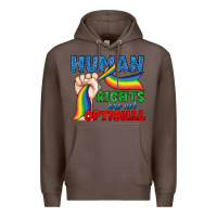 Coffee Human Rights Are Not Optional Premium Hoodie - BundleAndBundleShop